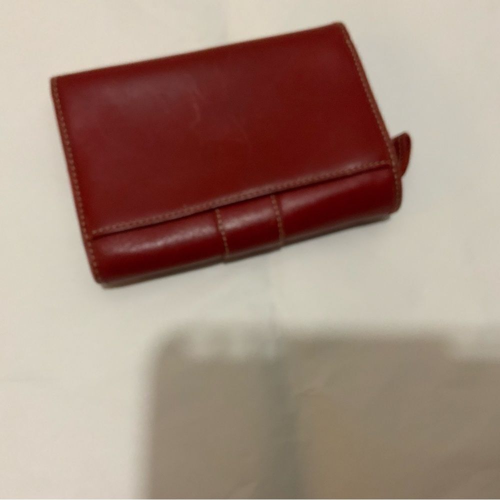 COACH Hampton Red Leather Bifold Wallet - Picture 9 of 12